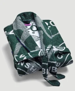 Wimbledon The Championships 2024 Cotton Towelling Robe in Green- Towels