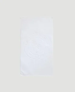 Wimbledon Towel White Logo Guest- Towels
