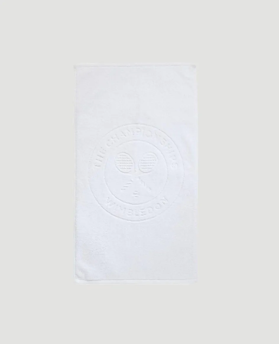 Wimbledon Towel White Logo Guest- Towels