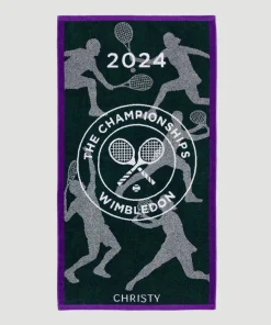 Wimbledon Championships Giant Towel 2024 - Classic Green & Purple- Towels