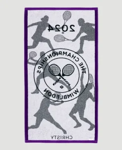 Wimbledon Championships Giant Towel 2024 - Classic Green & Purple- Towels