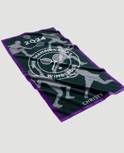 Wimbledon Championships Giant Towel 2024 - Classic Green & Purple- Towels