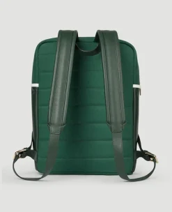 Wimbledon Leather & Canvas Backpack - Botanical- Backpack