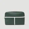 Wimbledon Leather Washbag - Botanical- Travel