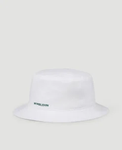 Wimbledon Strawberry Bucket Hat - White- Bucket Hat