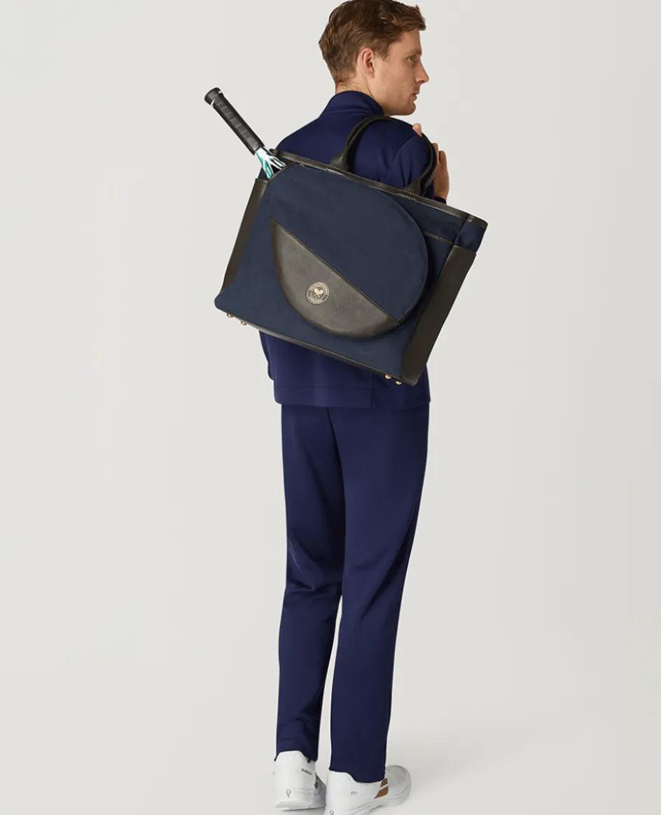 Wimbledon SW19 Tennis Tote Bag - Navy- Tote|Bags