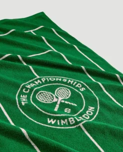 Wimbledon Tennis Court Beach Towel - Oversized- Towels