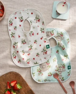 Wimbledon Trophies & Strawberries Cotton Bibs Pack of 2-Kids Bibs