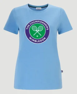 Wimbledon Women's Championships Logo T-Shirt - Heritage Blue-Women Tops & T-Shirts
