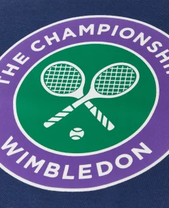 Wimbledon Womens Championships Logo T-Shirt - Navy-Women Tops & T-Shirts