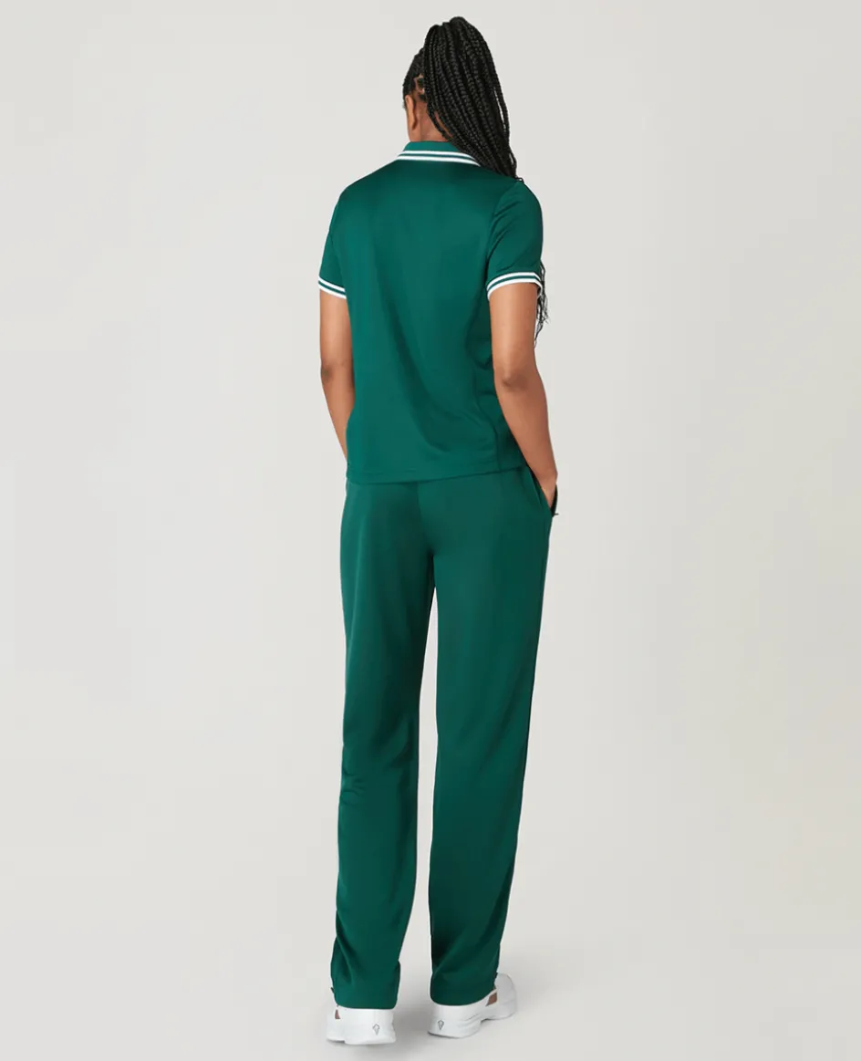 Wimbledon Women's Core Performance Polo - Green-Women Tops & T-Shirts