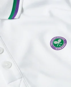 Wimbledon Women's Core Performance Polo - White-Women Tops & T-Shirts|Tops & T-Shirts