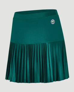 Wimbledon Women's Core Performance Skort - Green-Women Dresses & Skorts|Dresses & Skirts