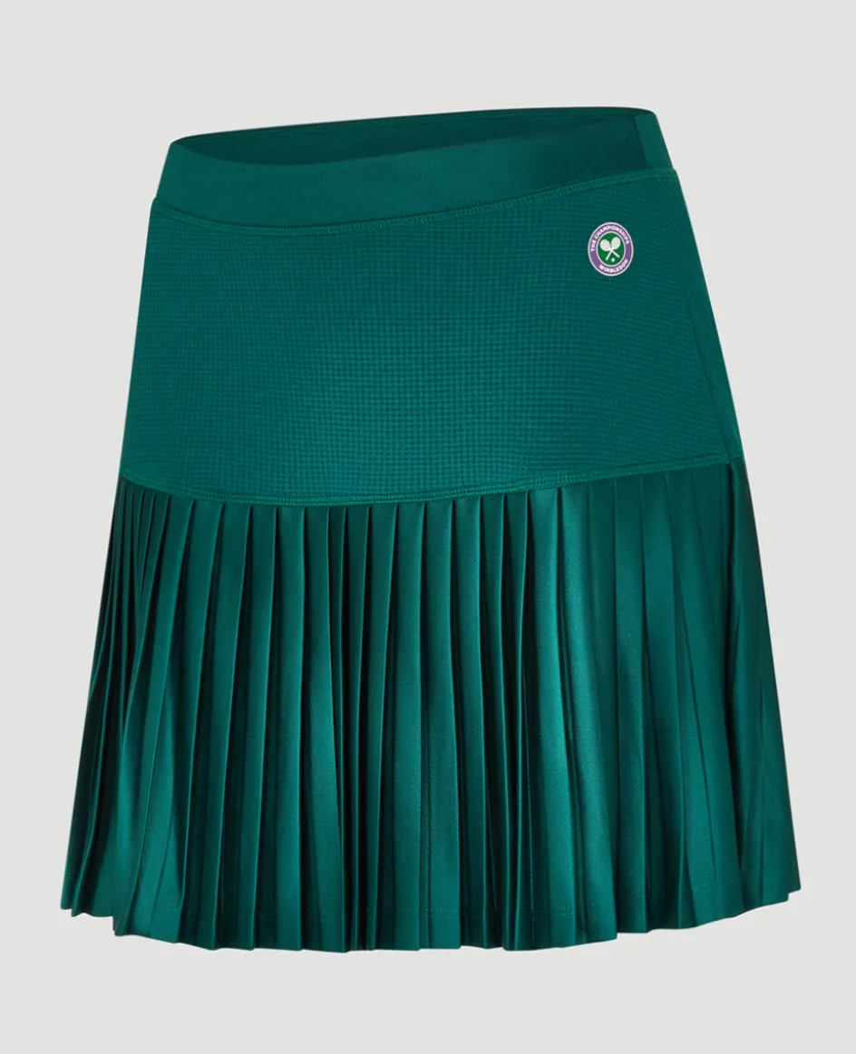 Wimbledon Women's Core Performance Skort - Green-Women Dresses & Skorts|Dresses & Skirts
