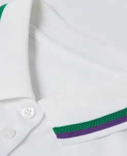 Wimbledon Women's Core Performance Sleeveless Polo - White-Women Tops & T-Shirts|Tops & T-Shirts