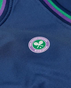 Wimbledon Women's Core Performance Tank - Navy-Women Tops & T-Shirts|Tops & T-Shirts