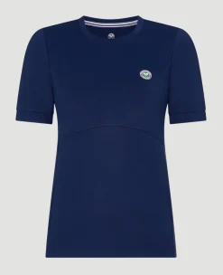 Wimbledon Women's Core Performance Tee - Navy-Women Tops & T-Shirts|Tops & T-Shirts