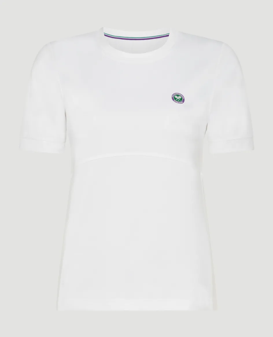 Wimbledon Women's Core Performance Tee - White-Women Tops & T-Shirts|Tops & T-Shirts