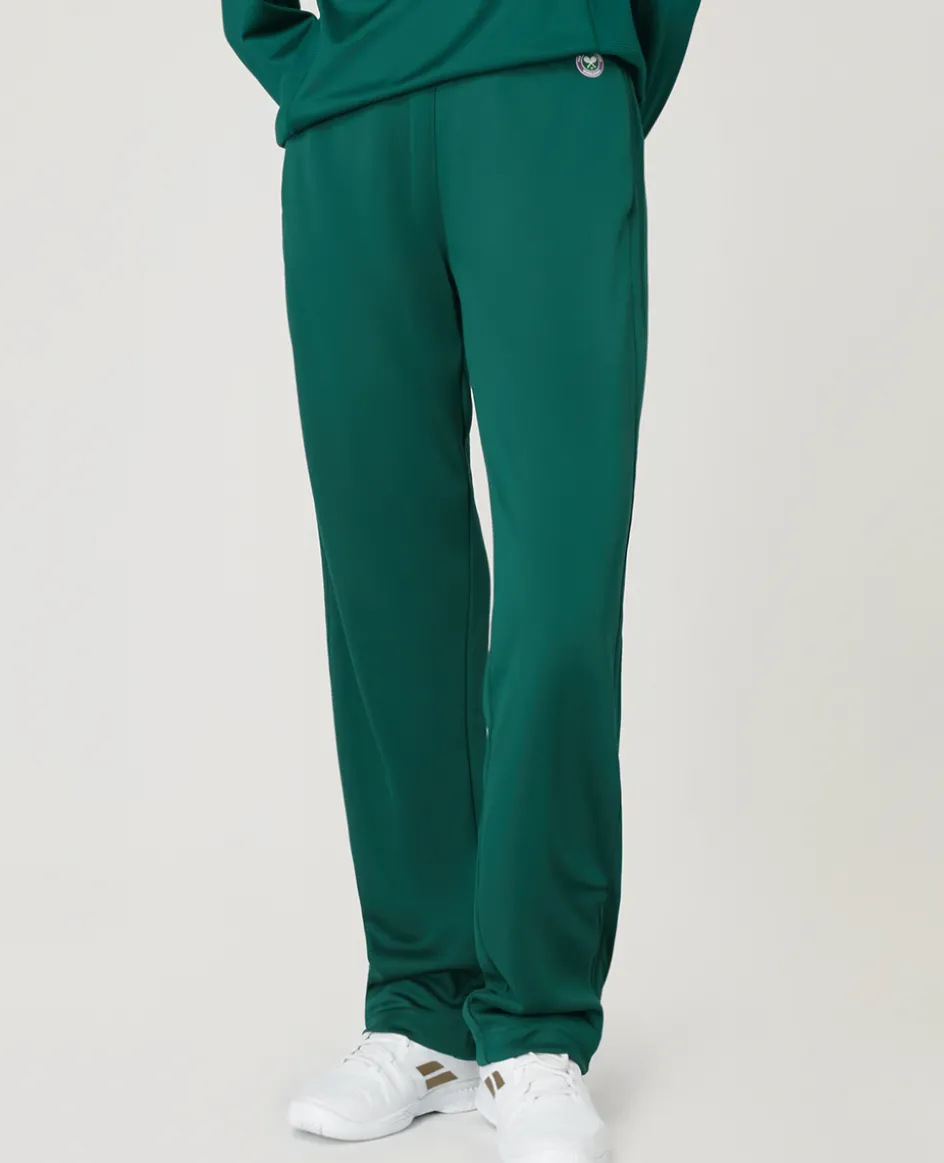 Wimbledon Women's Core Performance Track Pant in Green-Women Trousers & Shorts