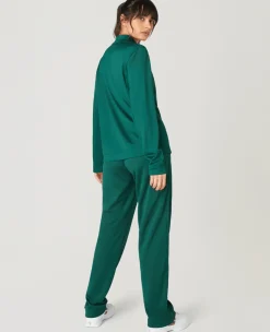 Wimbledon Women's Core Performance Track Pant in Green-Women Trousers & Shorts