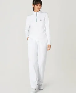 Wimbledon Women's Core Performance Track Pant - White-Women Trousers & Shorts|Trousers & Shorts