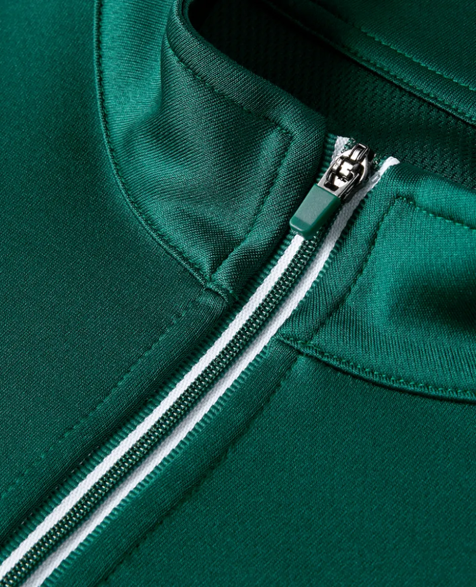 Wimbledon Women's Core Performance 1/4 Zip Training Top - Green-Women Sweatshirts & Hoodies