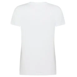 Wimbledon Women's Court Word Cotton T-shirt - White-Women Tops & T-Shirts