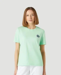 Wimbledon Womens Logo Badge T-Shirt - Green-Women Tops & T-Shirts