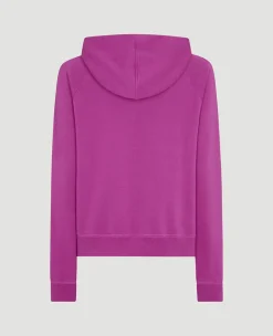 Wimbledon Womens Logo Hoodie - Purple-Women Sweatshirts & Hoodies