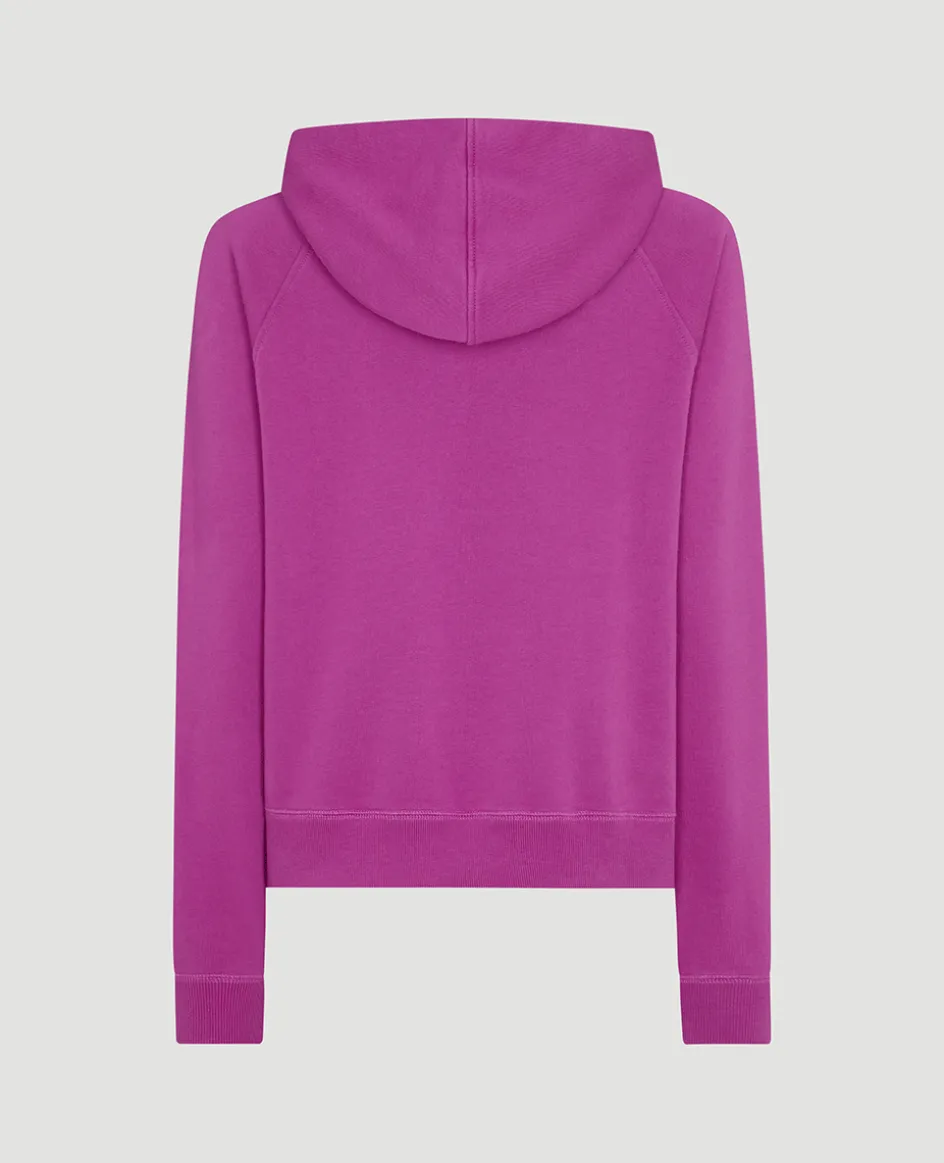 Wimbledon Womens Logo Hoodie - Purple-Women Sweatshirts & Hoodies