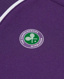 Wimbledon Womens Performance Curve T-Shirt - Purple-Women Tops & T-Shirts|Tops & T-Shirts