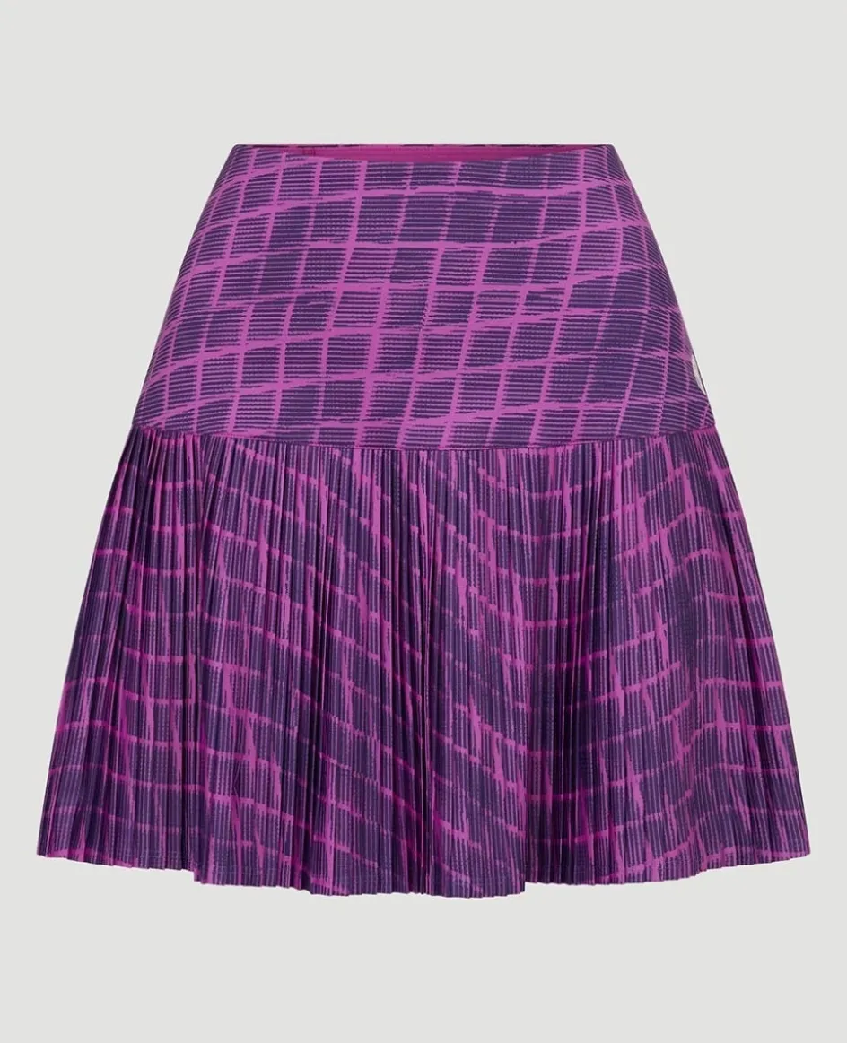 Wimbledon Womens Performance Grid Skort - Purple-Women Dresses & Skorts|Dresses & Skirts