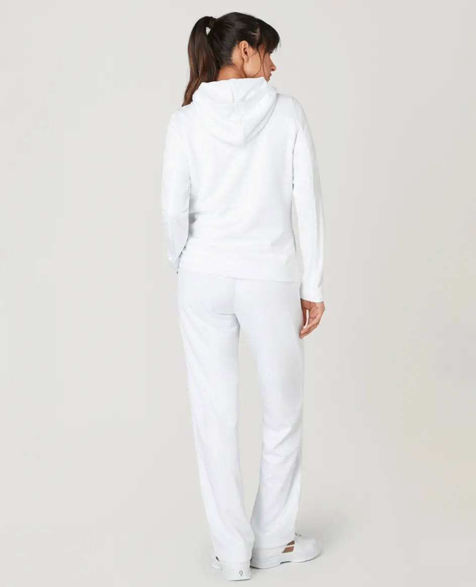 Wimbledon Womens Performance Hoody - White-Women Sweatshirts & Hoodies|Sweatshirts & Hoodies