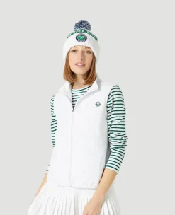 Wimbledon Womens Performance Lightweight Gilet - White-Women Jackets & Coats