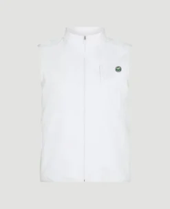 Wimbledon Womens Performance Lightweight Gilet - White-Women Jackets & Coats