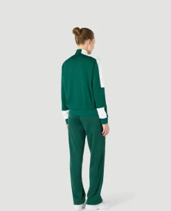 Wimbledon Womens Performance Panel Full Zip - Green-Women Jackets & Coats