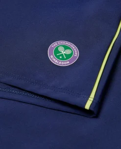 Wimbledon Womens Performance Piping Shorts - Navy-Women Trousers & Shorts|Trousers & Shorts