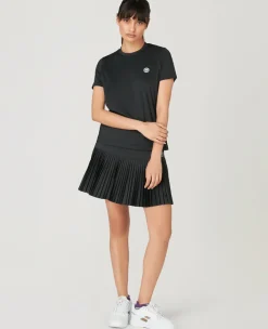 Wimbledon Womens Performance Skort - Black-Women Dresses & Skorts|Dresses & Skirts