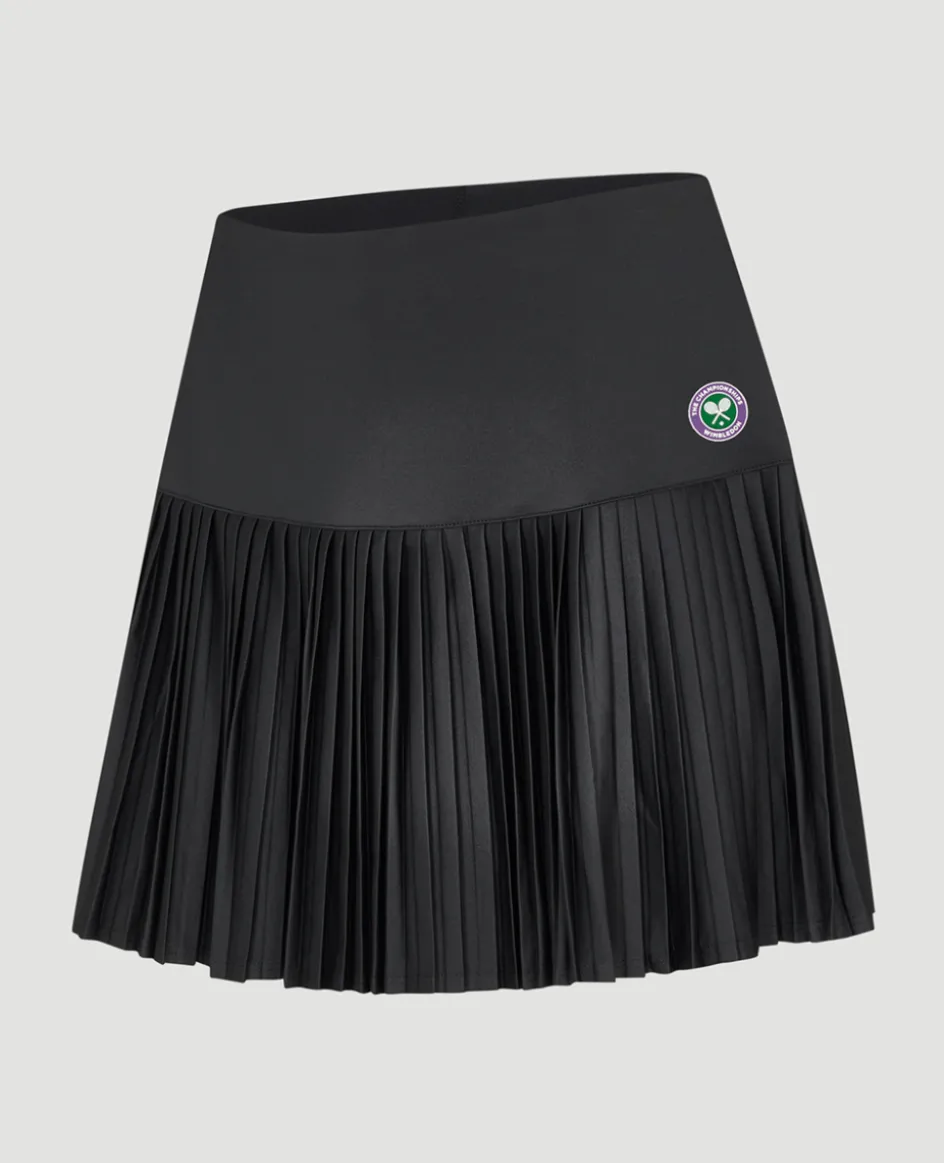 Wimbledon Womens Performance Skort - Black-Women Dresses & Skorts|Dresses & Skirts