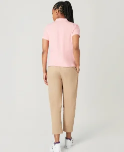 Wimbledon Womens Pique Polo - Pink-Women Tops & T-Shirts