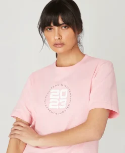 Wimbledon Women's 2023 Roundel T-Shirt - Pink-Women Tops & T-Shirts
