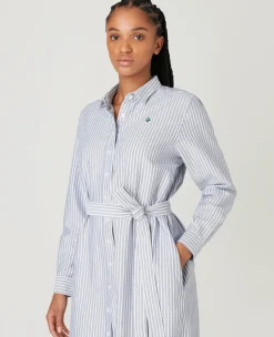 Wimbledon Womens Shirt Dress - Blue-Women Dresses & Skirts