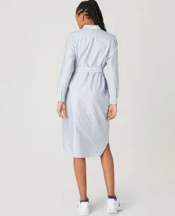 Wimbledon Womens Shirt Dress - Blue-Women Dresses & Skirts