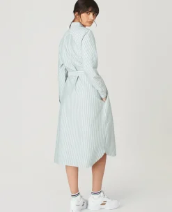 Wimbledon Womens Shirt Dress - Green-Women Dresses & Skirts