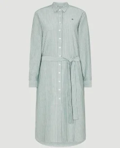 Wimbledon Womens Shirt Dress - Green-Women Dresses & Skirts