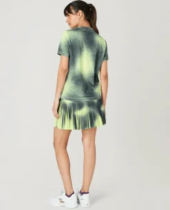 Wimbledon Womens Spray Performance T-Shirt - Lime-Women Tops & T-Shirts|Tops & T-Shirts