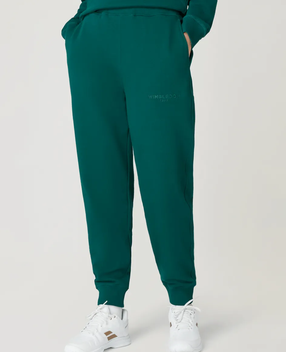 Wimbledon Womens 1877 Sweatpants - Green-Women Trousers & Shorts