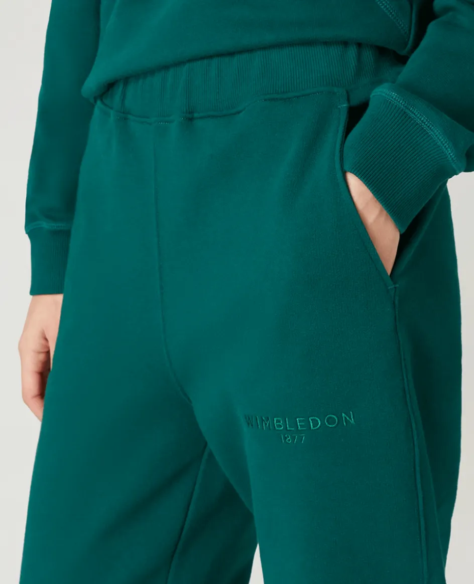 Wimbledon Womens 1877 Sweatpants - Green-Women Trousers & Shorts