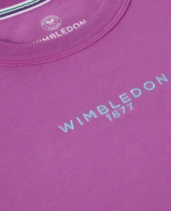 Wimbledon Womens 1877 T-Shirt - Purple-Women Tops & T-Shirts
