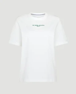 Wimbledon Womens 1877 T-Shirt - White-Women Tops & T-Shirts